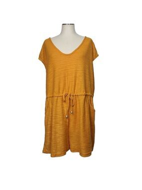 Aruba Blue Scoop Neck Short Sleeve Romper L